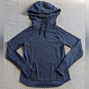 Athleta Techie Sweat Hoodie Heather Blue Women's XXS Style #438671 Athleisure